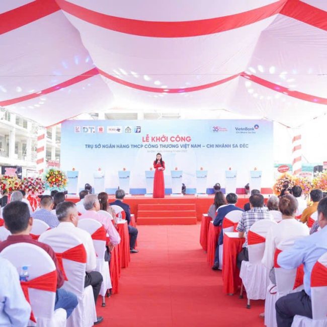 Thi công sự kiện khai trương tại Sa Đéc Đồng Tháp