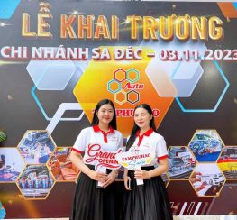 Thi công backdrop khai trương tại Đồng Tháp Thi công backdrop khai trương tại Đồng Tháp