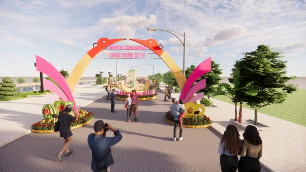 Thiết kế 2d, 3d tiểu cảnh hoa xuân tại Đồng Tháp Thiết kế 2d, 3d tiểu cảnh hoa xuân tại Đồng Tháp